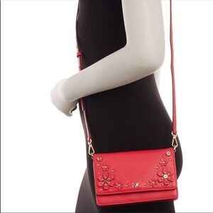 Michael kors floral Embellished Ph case crossbody